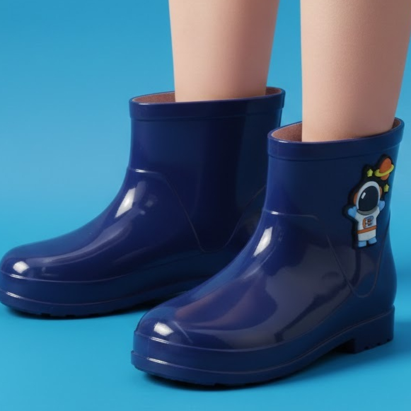 Bota Infantil Menino Astronauta Galocha de Borracha Para Criança Envio Imediato