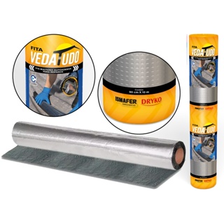 Manta Asfáltica 90cmx10m Auto Adesiva Aluminizada Fita Veda Tudo em Oferta na Shopee