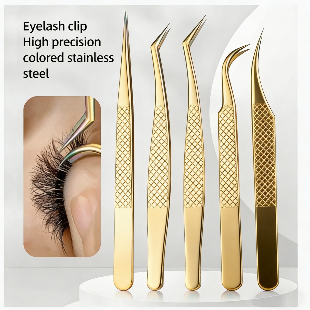 Pinças De Alta Precisão Para Extensão De Cílios Ferramentas Para Aplicação De Cílios Em Aço Inoxidável De Alta Qualidade
