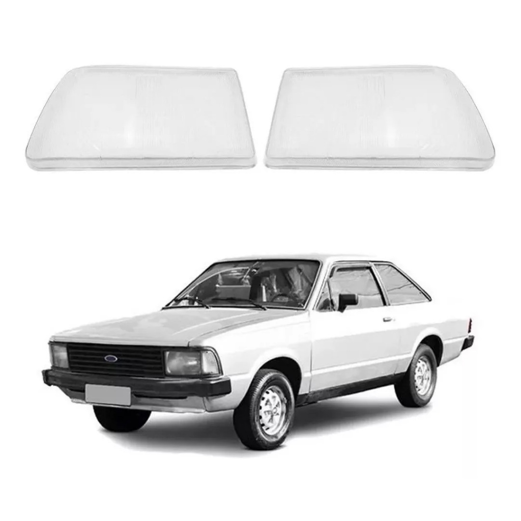 Detalhes do Lente Farol Vidro Ford Del Rey 85 86 87 A 92 Belina Pampa