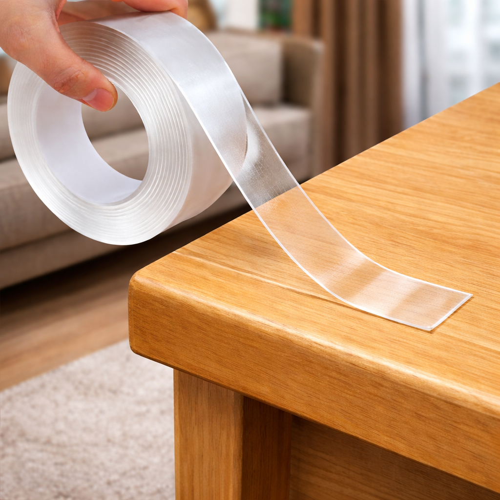 Fita Dupla Face 3M 5M Extra Forte NanoGel Transparente Silicone Mágica Adesiva Cola na Parede Móvel Porta