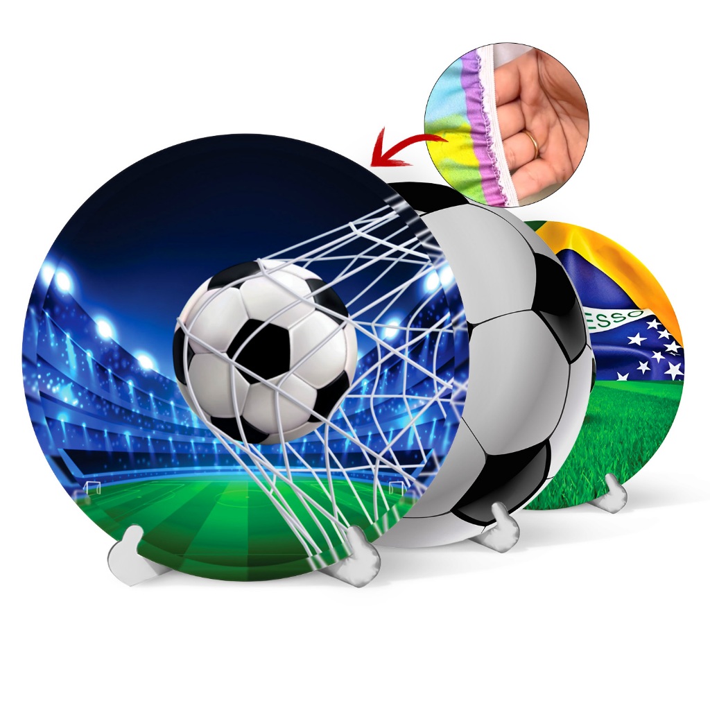 Capa Painel Redondo Esporte Futebol Brasil Copa Do Mundo 2026 Sublimado Elástico 50Cm em Oferta na Shopee