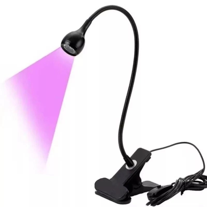Luminária LED para Manicure USB UV Ultravioleta De Mesa Com Garra Presilha Galaxy Fixação em Qualquer Superfície em Oferta na Shopee