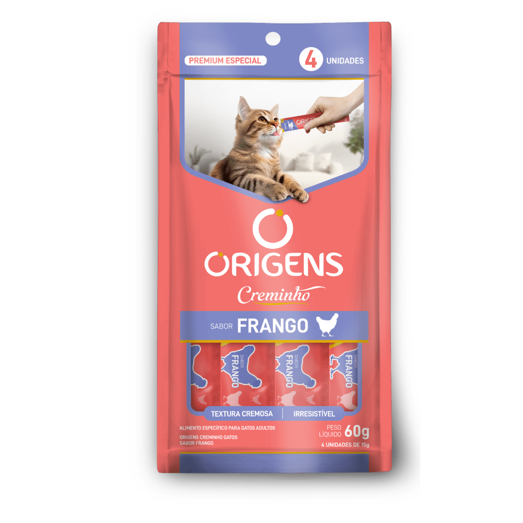 Origens Creminho Frango Tipo Churu, Creamy  C/ 4 und - 60 gr
