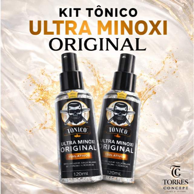 Kit 2x Tônico D’lust Ultra Minoxi 120ml Original - Kit Crescimento Capilar e Barba Homem e Mulher em Oferta na Shopee
