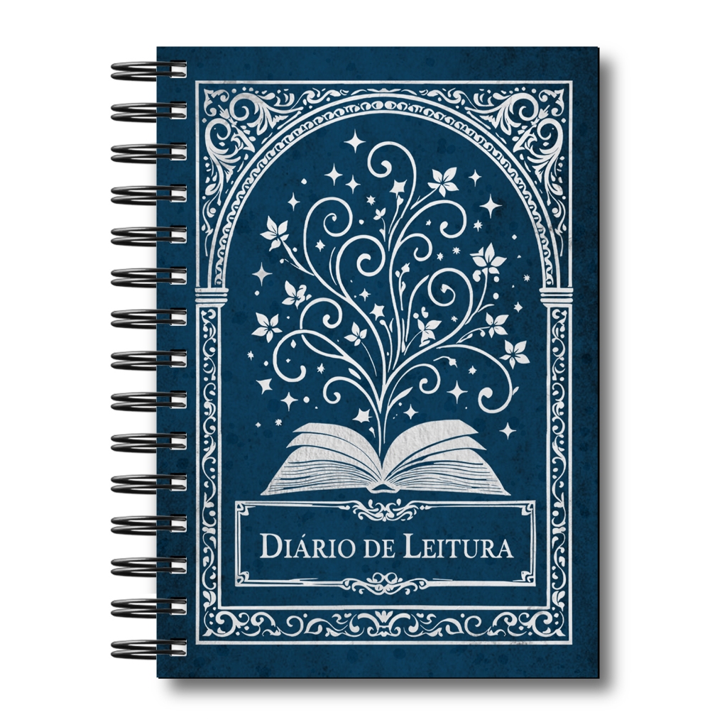 Planner Leitura Organização Minhas Leituras Retrô Agenda