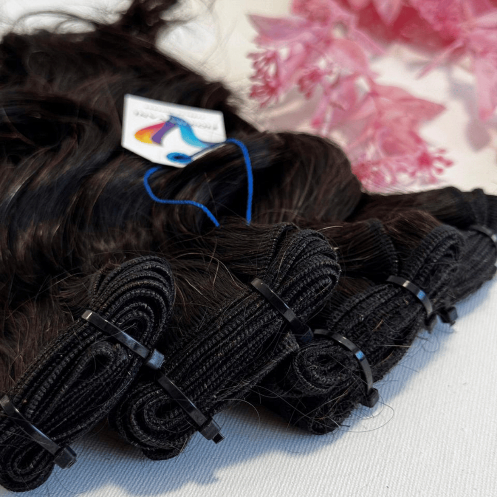 Cabelo Humano Ondulado na Tela (Tecido) – Castanho Natural – Várias Medidas – Envio Imediato 50g