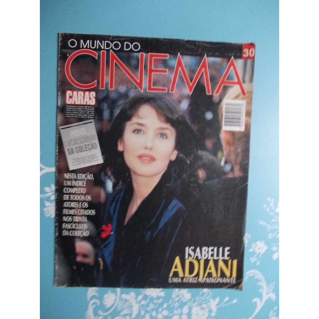 O Mundo Do Cinema Caras. Isabelle Adjani. Uma Atriz Apaixonante. Índice Localizador Da Coleção Atores e Os Filmes Citado