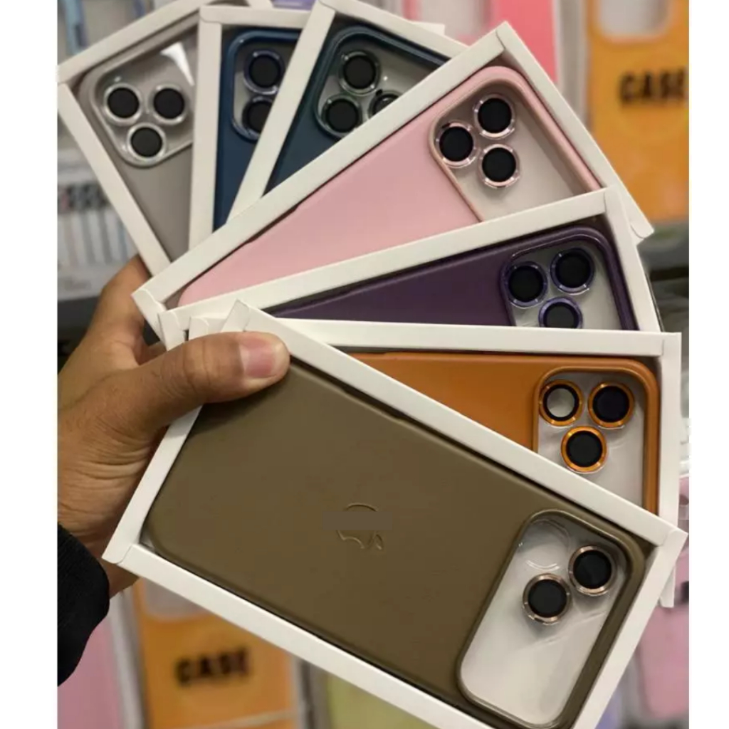 Capinha capa case magsafe de couro proteção para iphone 1112 13 14 15 16 17 Pro Max em Oferta na Shopee