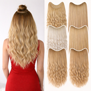 Aplique Cabelo Tic tac Loiro Iluminado Platinado Extensão Mesclado Claro Mel Mega Hair Humano Orgânica Ondulado Liso em Oferta na Shopee