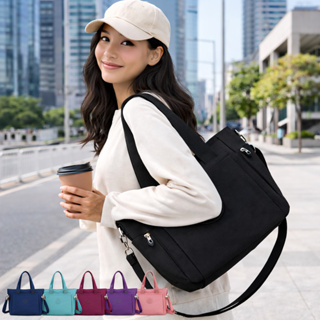 Bolsa Tactel Ombro Transversal Tote Crossbody 6 Bolsos Escola Faculdade Trabalho Reforçada Média Moderna em Oferta na Shopee