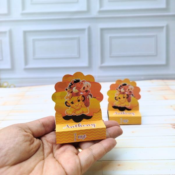 Porta Bis Dublo Personalizados Rei Leão  Lembrancinhas Personalizadas Caixinhas Aniversario Menino