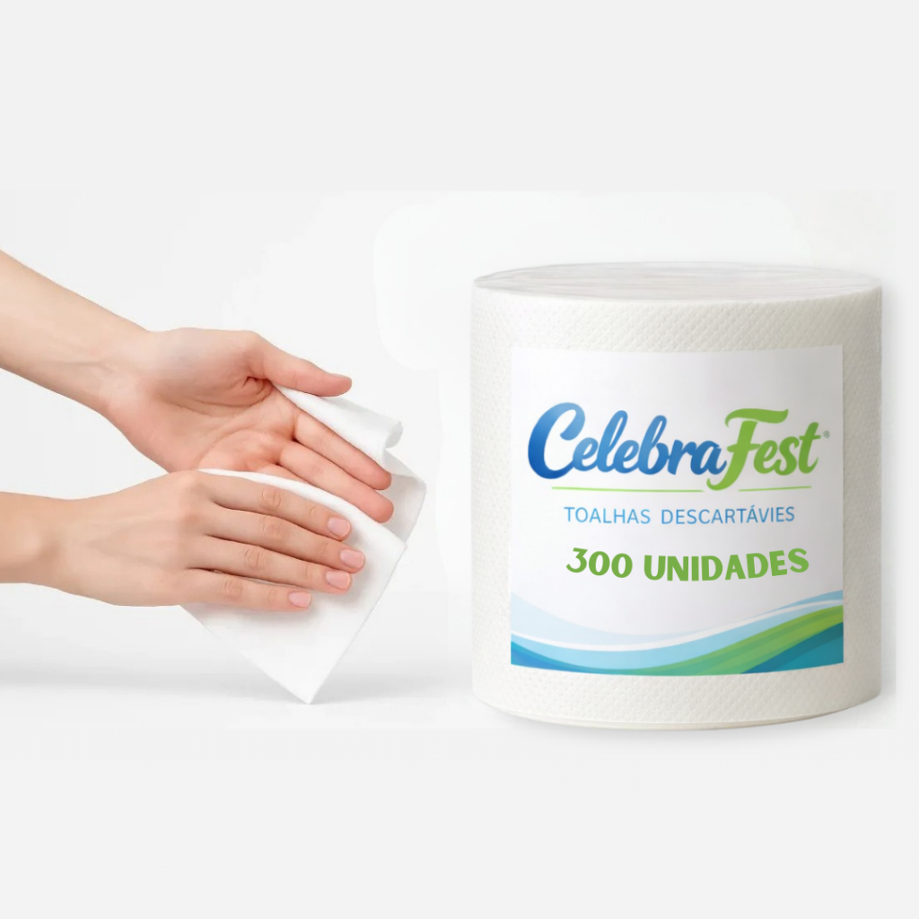 Toalhas Descartaveis 300 , 600 , 900 unidades19x23 Alta absorção, Lavável e Reutilizável