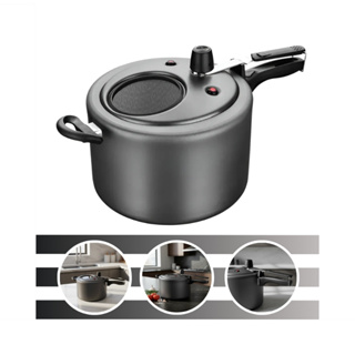 Panela de Pressão Superior Antiaderente 8 Litros Grafite Com Visor de Vidro MTA em Oferta na Shopee