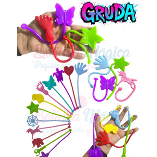 Kit Geleca Gruda Parede 40 Unidades Para  Lembrancinha Colorida P/ Festa  Aniversário Prenda Criança em Oferta na Shopee