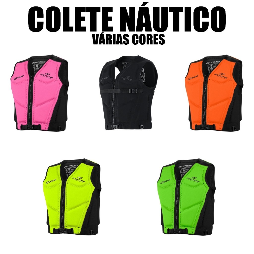 Colete Salva Vidas Homologado V5 Jet Ski Wakeboard Max Float Pro Tork