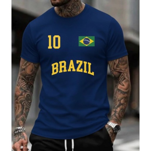 Camiseta Copa Do Mundo Brasil Camisa 10 UNISSEX 100% Algodão