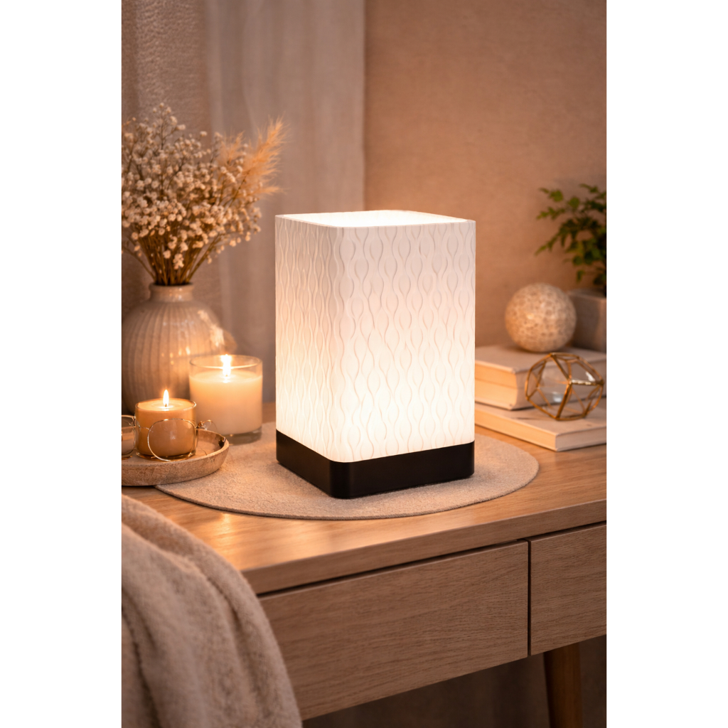 Abajur Luminária de LED Colorido| Luminária de Mesa |Lumináa Escritório| Luminária quarto sala| Luminária branca