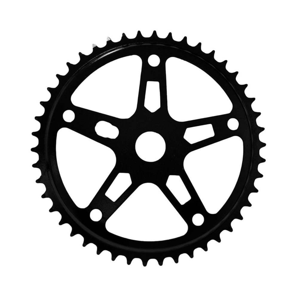 Roda Dentada Coroa em Aço 32d 36d 40d 46d com Furo para Bicicletas Monobloco 114mm 140mm 165mm