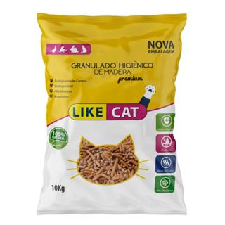 Granulado de Madeira para Gatos Alta absorção like cat 10kg em Oferta na Shopee