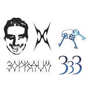 Pack 5 Adesivos Álbum XTRanho Matuê – Stickers Premium 90s Trap Rap para Celular, Notebook e Skate