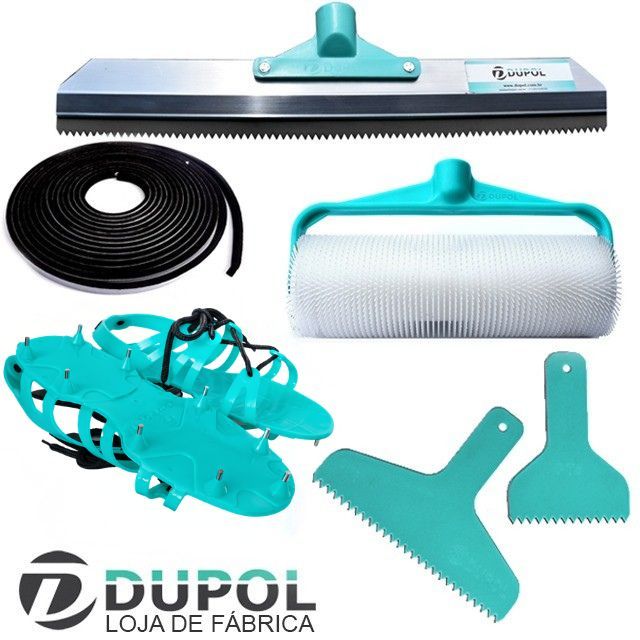 Kit H - Ferramentas Epóxi - Porcelanato Líquido - Piso 3d -  Argamassa Cimentícia Autonivelante em Oferta na Shopee