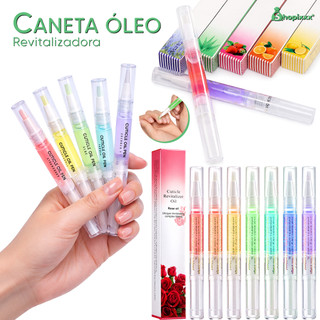 Kit 24, 12, 6 ou 3 Caneta Óleo Hidratante Cutículas Revitalizador De Unha Sabor Fragrânci…