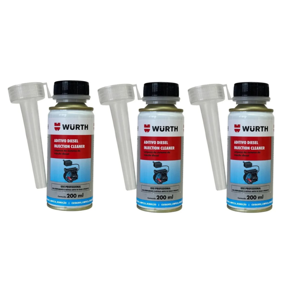 Wurth - 3x Aditivo Diesel 200ml (Injection Cleaner Para Motor Lwd Power)