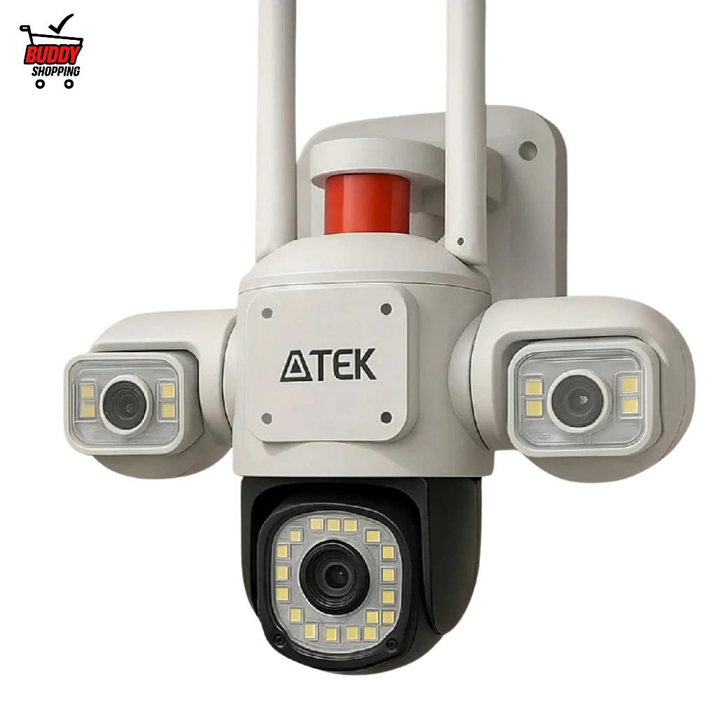 CÂMERA EXTERNA COM PAINEL SOLAR 4G | 3 Lentes Ultra HD Wi-Fi Colorida Noite YOOSEE AITEK SIGMA-4824 em Oferta na Shopee