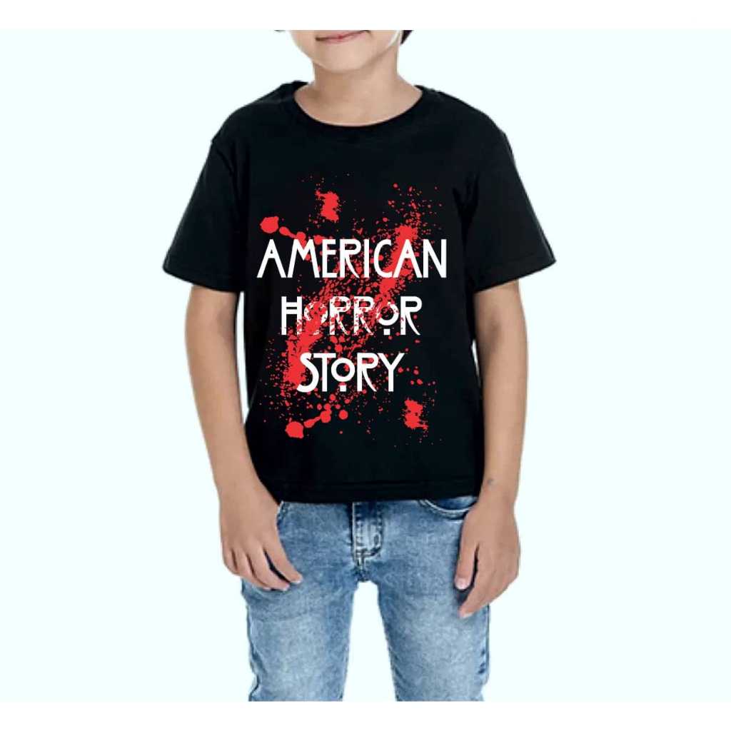 Camisetas Infantis Crianças a Adolescentes Series Suspense - American Horror Story