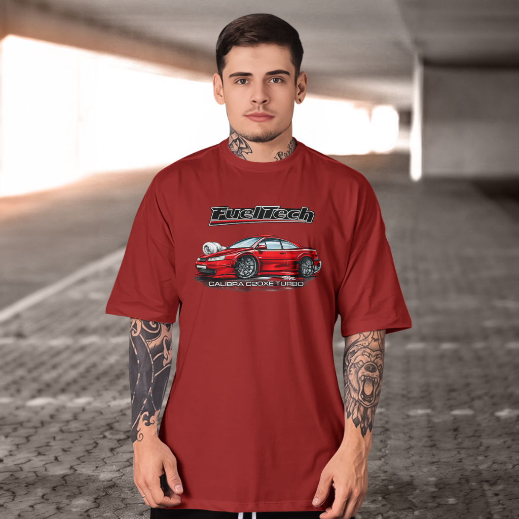 Camiseta Opel Calibra C20XE Turbo detalhada 100% Algodão Premium moda 2026