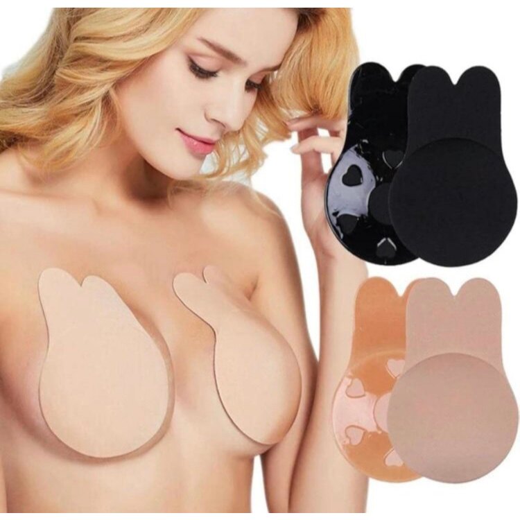 Sutiã Adesivo Orelha de Coelho – Levanta Seios com Efeito Push Up Invisível em Oferta na Shopee