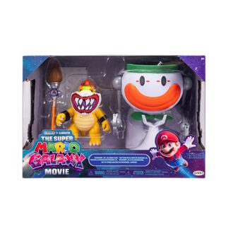 Cara de Palhaço Com Boneco Bowser Jr. - Super Mario Filme em Oferta na Shopee