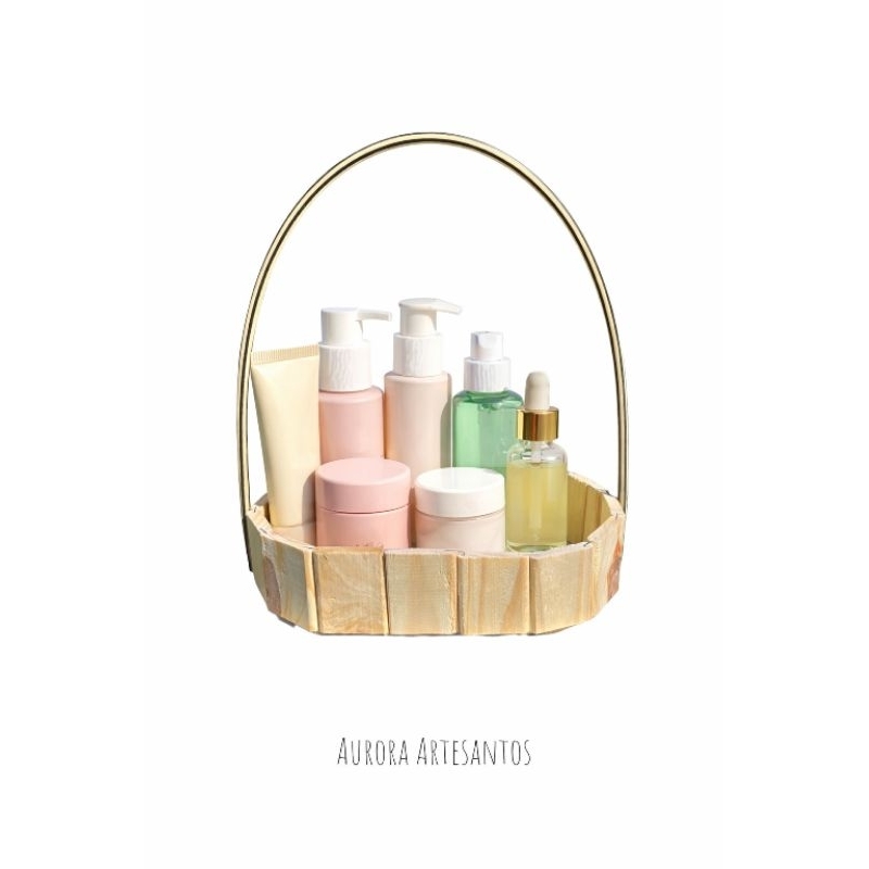 Kit 6 Caixinha Oval 25x16cm Madeira Pinos Para Lembrancinha Festa Presente