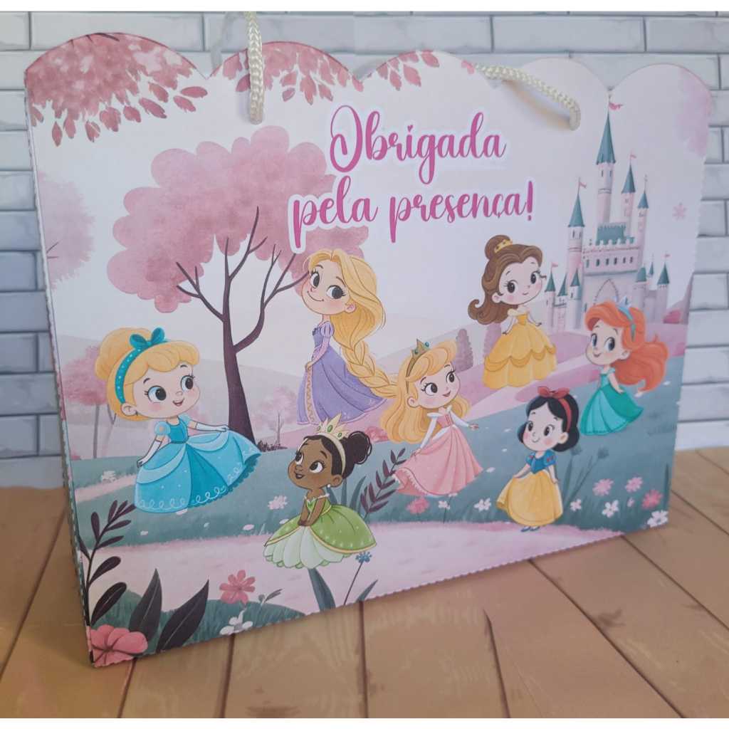 Sacolinha Surpresa Personalizada Lembrancinha Princesas Disney 2 PEGUE E MONTE