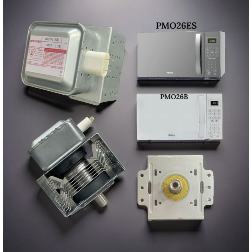 Peça Interna Microondas PMO26ES / PMO26B Magnetron Toshiba 2M253J