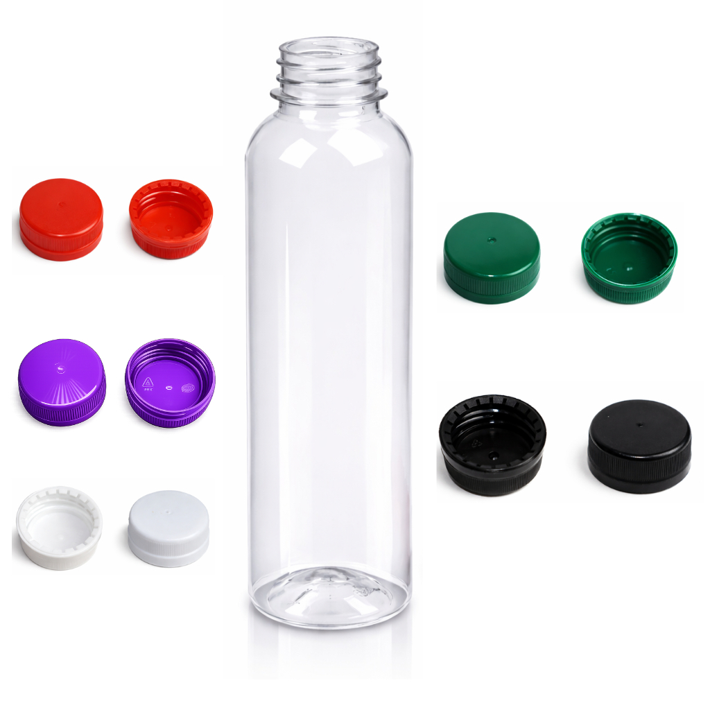 Garrafa Pet 500ML Cilíndrica Redonda Lisa Com Tampa Lacre 140 Unidades em Oferta na Shopee