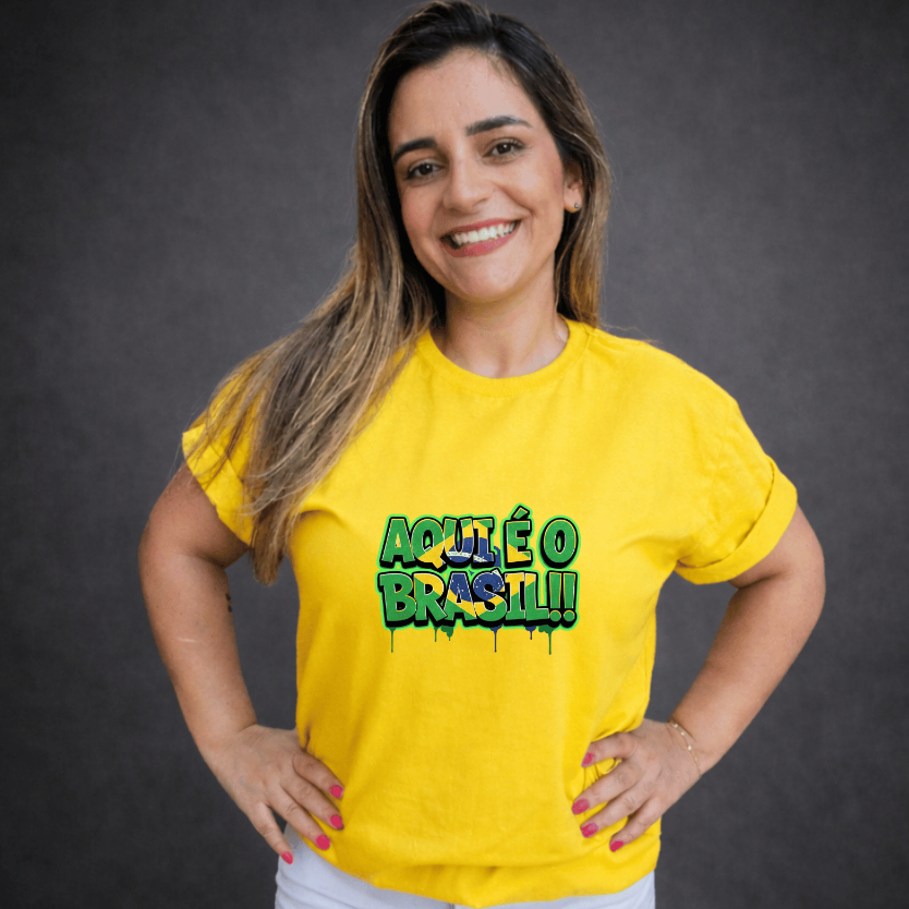 Camiseta Feminina Copa Do Mundo Brasil Futebol Seleção Brasileira Envio Imediato