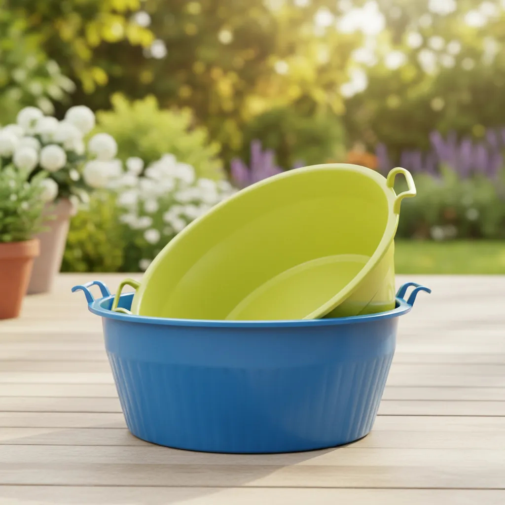 Bacia Extra Gigante Canelada Plástica 80 Litros Várias Cores Reforçada em Oferta na Shopee