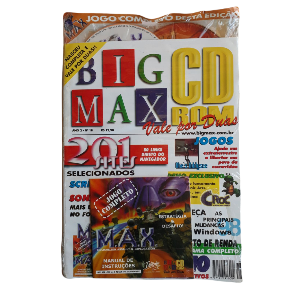 Cd De Jogo Big Max Numero 18 Ano 02 Jogo Completo M.a.x m23