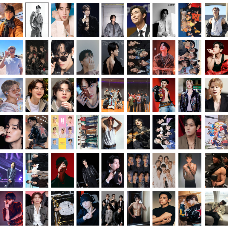 BTS KIT50 POSTER 2026 EXCLUSIVOS 10X15CM FOTOS LINDAS