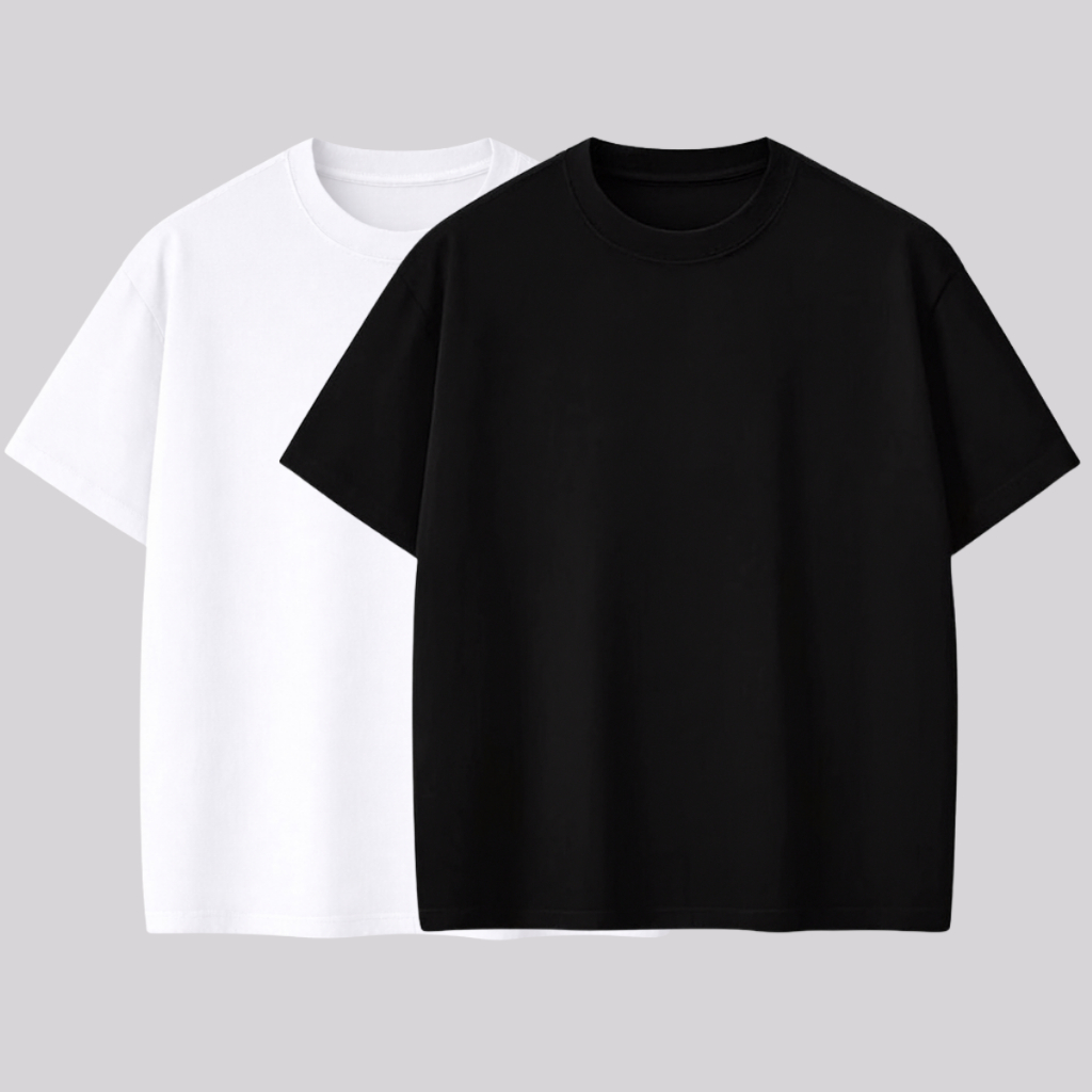 Kit 2 Camiseta Oversized P ao G3 Masculina Estilo StreetWear Premium