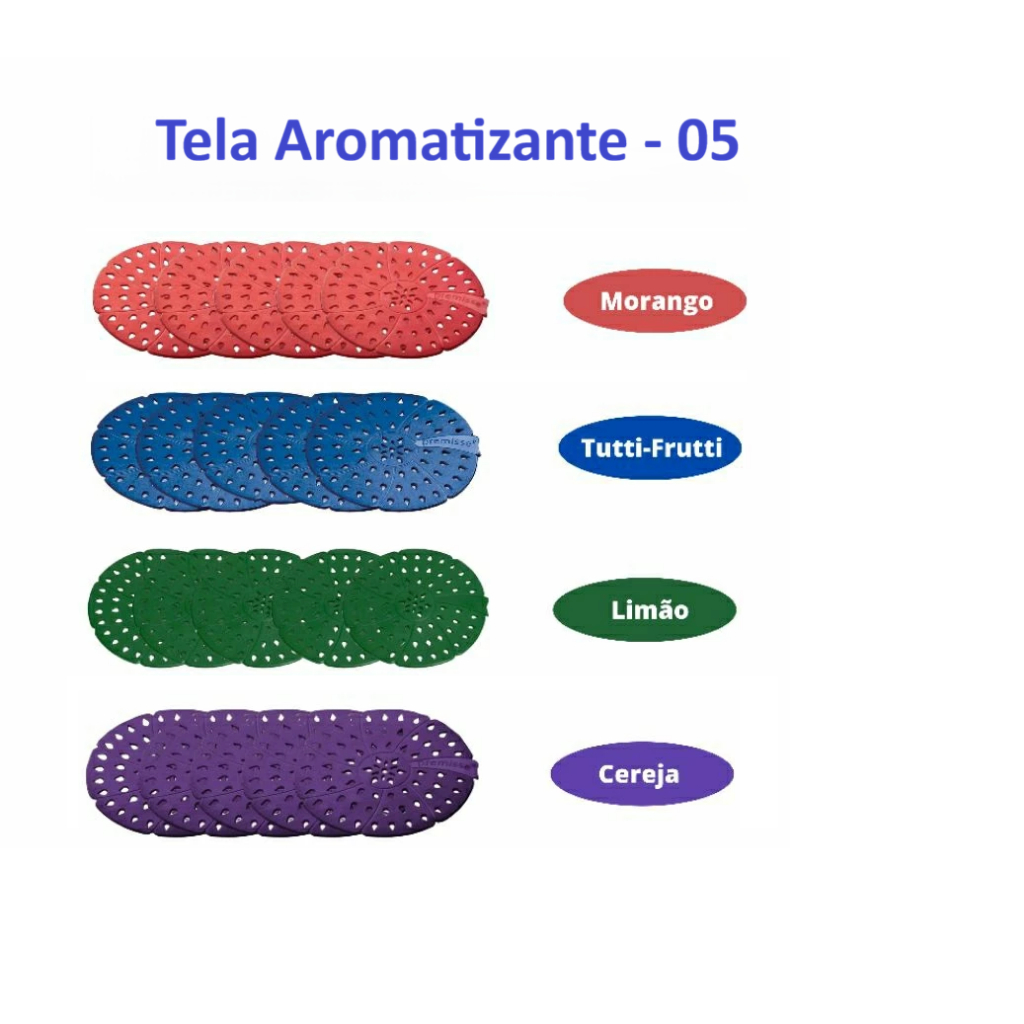 Tela Aromatizante Desodorizante Premisse para Mictório e Ralo Banheiro Perfumado kit 05 unidades