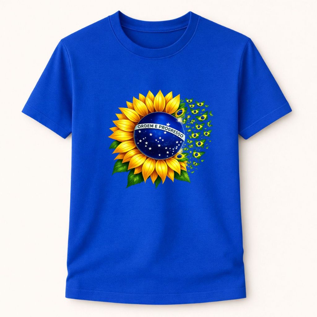 Camiseta Brasil Masculina e Feminina Copa do Mundo 2026 100% Algodão