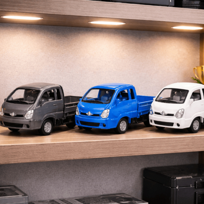 Carrinho Miniatura Kia Bongo de Ferro Utilitário Colecionador Detalhista Caminhão