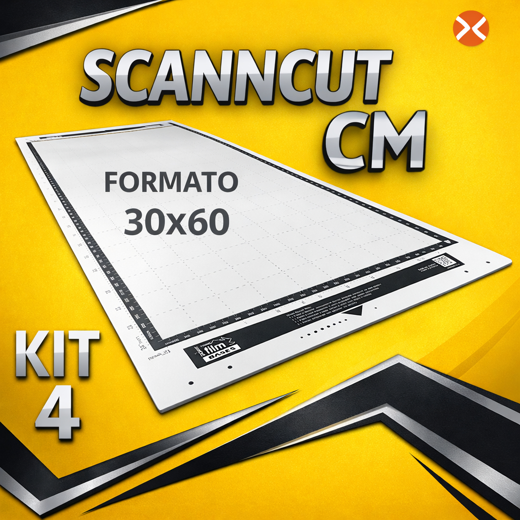 Kit 4 Base de corte Transparente 30x60 Scanncut CM Esteira 250 micras