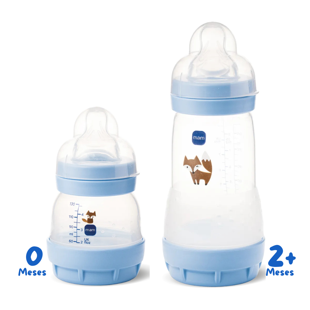 Kit 2 Mamadeiras Anticólica Mam Easy Start Bebê 130/260ML Nova Coleção em Oferta na Shopee