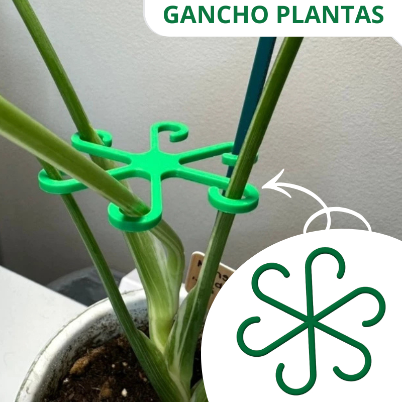 Kit 3 Ganchos de Suporte para Plantas – Fixação Estável e Segura | Gancho Organizador de Planta em Oferta na Shopee