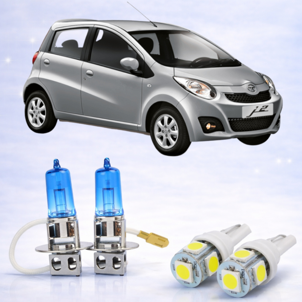 Kit Lâmpada H3 Farol de Milha + Lâmpada LED Super Branca 12V JAC J2 2013 ATÉ 2016