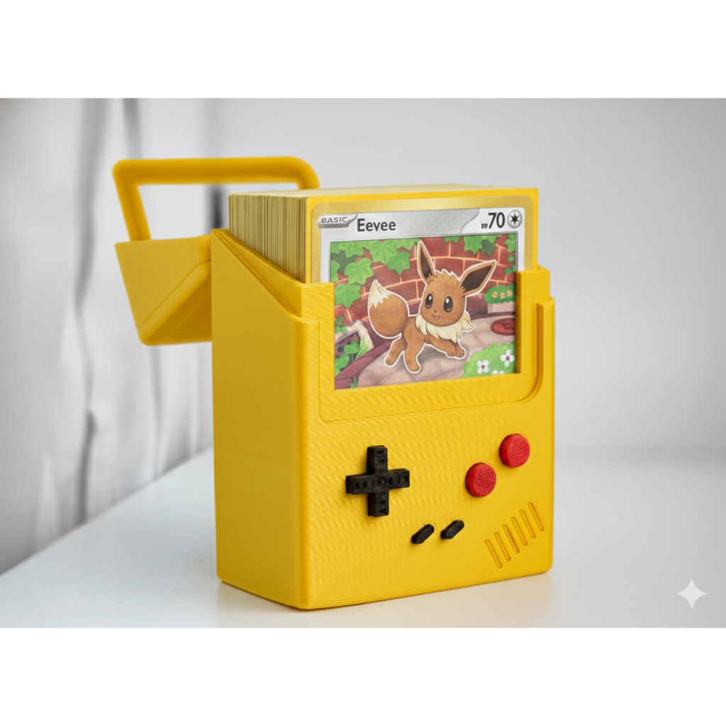 Deck Box TCG Game Boy | Até 60 Cartas Trava Reforçada Organizador, box, games, jogos, carta, Pokemon